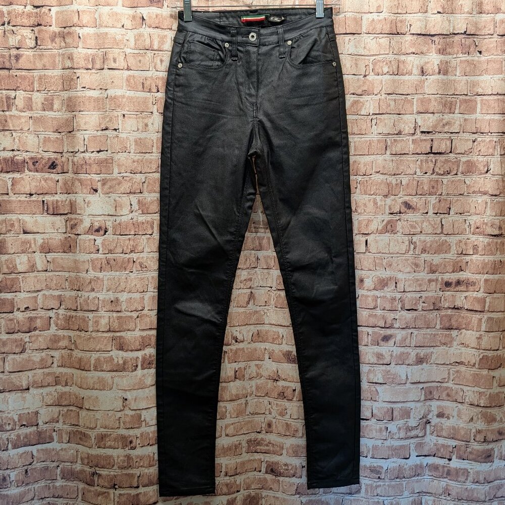 PLEASE Jeans Made In Italy European Style 100% Polyurethane Size XS